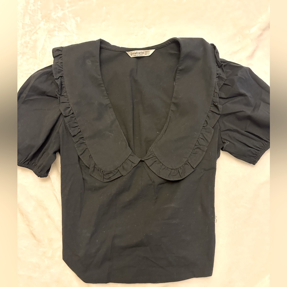 Sailor Collar Poplin Blouse